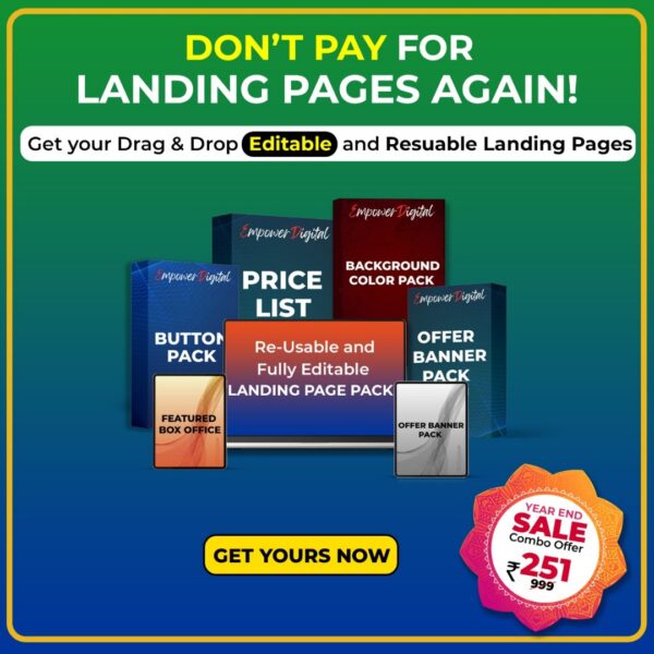 Landing Page & e-Book Highly Converting Landing Page & e-Books